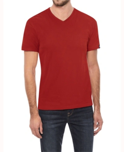 X-ray Men's Basic V-neck Short Sleeve T-shirt In Red