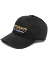 Vetements Think Differently Baseball Cap In Black