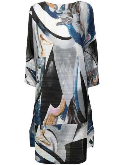 Issey Miyake Musa Dress In Blue