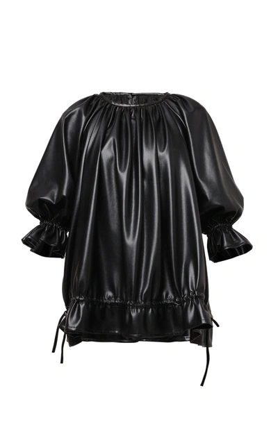 Naya Rea Heidi Vegan Leather Dress In Black
