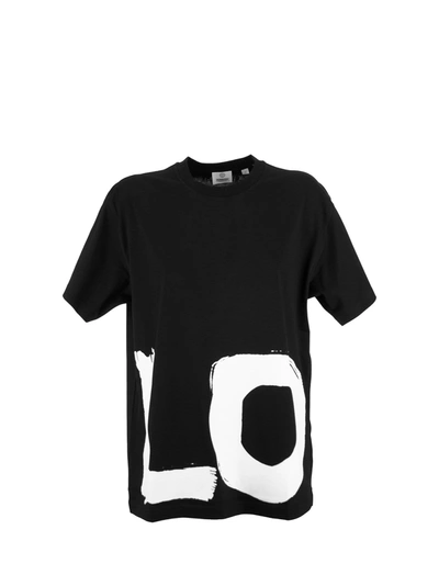 Burberry Carrick Love Print T-shirt In Black