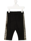 Balmain Teen Side-stripe Shorts In Black