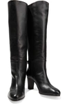 ALEXANDRE BIRMAN RACHEL 80 KNOTTED LEATHER KNEE BOOTS,3074457345624802639