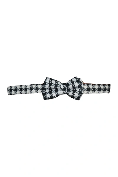 Dogs Of Glamour Large Black/white Charles Houndstooth Collar