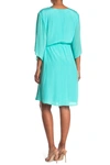 MAREE POUR TOI BELTED BELL SLEEVE WRAP DRESS,439096293551