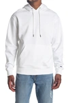 Champion Power Blend Fleece Pullover Hoodie In White