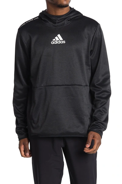 Adidas Originals Team Issue Hoodie In Black/hthr