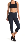 X By Gottex Vanessa Slip Pocket Capri Leggings In Midnight