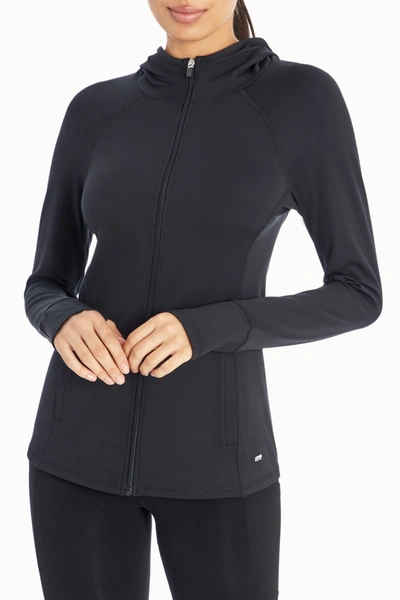 Marika Sidney Zip Hoodie In Black