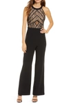 ADELYN RAE TAY LACE BODICE WIDE LEG JUMPSUIT,845279071975