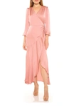 Alexia Admor Ruffle Wrap Maxi Dress In Blush