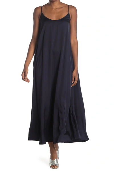 Club Monaco Trapeze Strappy Slip Dress In Navy | ModeSens