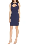 Adelyn Rae Leoni Ponte Dress In Navy