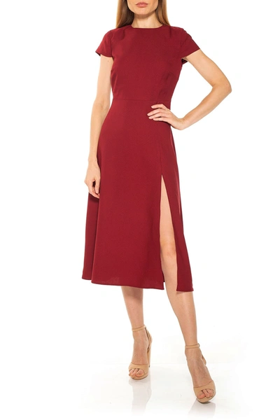 Alexia Admor Women's Lily High-slit Midi Dress In Fuchsia