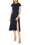 Alexia Admor Women's Lily High-slit Midi Dress In Navy