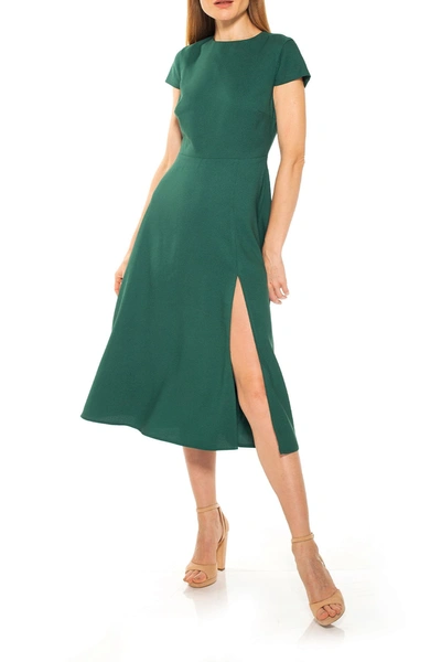 Alexia Admor Women's Lily High-slit Midi Dress In Fern Green