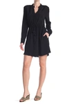 ADELYN RAE BUTTON DOWN FRAYED HEM SHIRT DRESS,845279081523