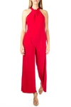 NINA LEONARD NINA LEONARD TWIST HALTER KNIT JUMPSUIT,885878299387