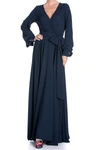 MEGHAN LA LILYPAD SOLID MAXI DRESS,842059133823