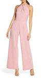 Julia Jordan Halter Neck Jumpsuit In Mauve