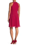 Slny Necklace Halter Dress In Red