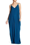 Love Stitch Maxi Dress In Deep Turquoise