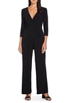 ADRIANNA PAPELL GATHERED DETAIL WIDE LEG JUMPSUIT,652933320689