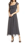 SAM EDELMAN DITSY PRINT RUFFLED MAXI DRESS,724432820288