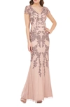 JS COLLECTIONS BEADED MERMAID GOWN,628292169955