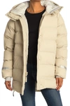 Helly Hansen Aspire Quilted Puffy Parka In Pelican
