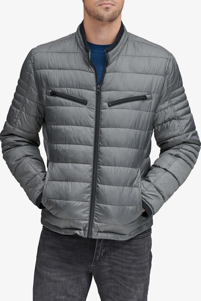Andrew Marc Grymes Packable Quilted Puffer Jacket In Cement
