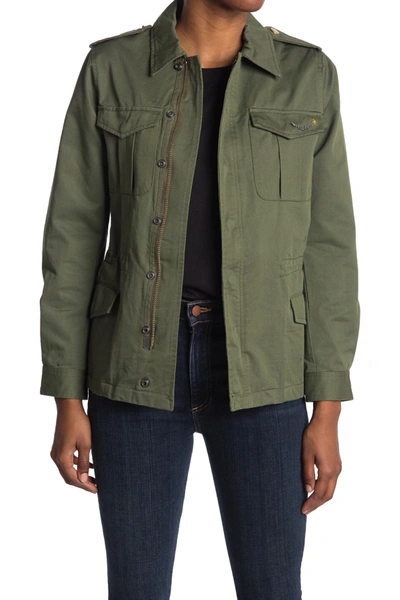 Zadig & Voltaire Kayak Skull Military Jacket In Kaki