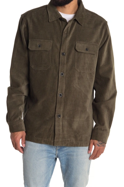 Union Denim Corduroy Shirt Jacket In Hunter