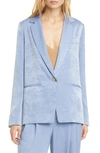 Vince Drapey One-button Blazer In Sky Graphite