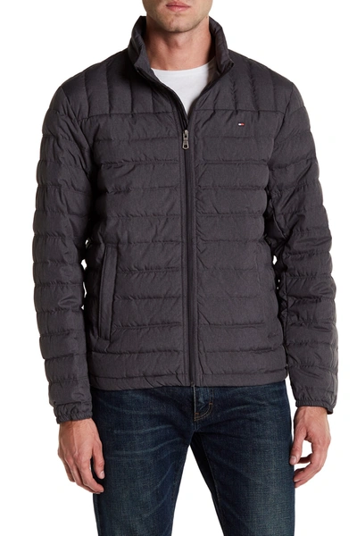 Tommy Hilfiger Packable Down Puffer Jacket In Hthr Char