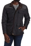 Cole Haan Quilted Utility Pocket Jacket In Black
