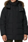 Andrew Marc Gattaca Parka With Detachable Hood In Black