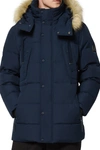 Andrew Marc Gattaca Parka With Detachable Hood In Ink