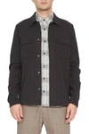Civil Society Bennett Knit Regular Fit Shirt In Black