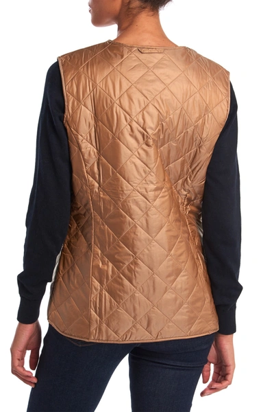 Barbour Betty Fleece Vest Liner In Gold