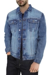X-ray Slim Washed Denim Jacket In Medium Wash