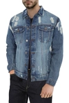 X-RAY XRAY SLIM WASHED DENIM JACKET,613053328849