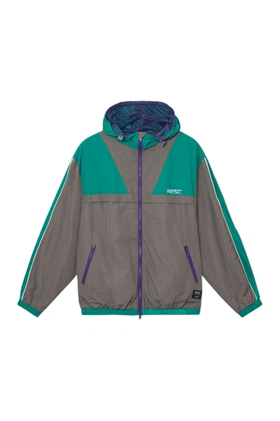 Wesc Athletic Block Windbreaker In Greenlake