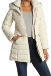 Laundry By Shelli Segal Bibbed Puffer Jacket In New Pearl
