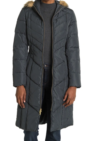 Cole Haan Signature  Down & Feather Puffer Jacket In Graphite