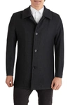 Cole Haan Signature Wool Blend Plush Car Coat In Charcoal