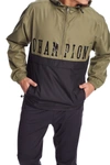Champion Colorblock Packable Jacket In Cargo Oliv