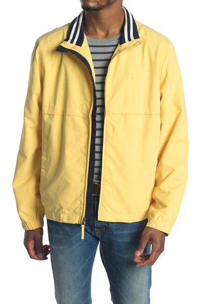 Izod Mock Neck Golf Jacket In Yellow