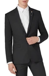 Topman Skinny Fit One-button Suit Jacket In Black