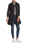Cole Haan Packable Belted Trench Coat In Black